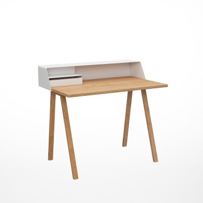 PS04 Secretary white/oak Müller Möbelfabrikation - QUICK SHIP